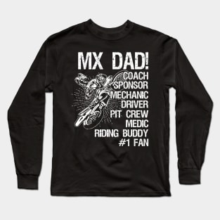 Motocross Mx Dad Long Sleeve T-Shirt